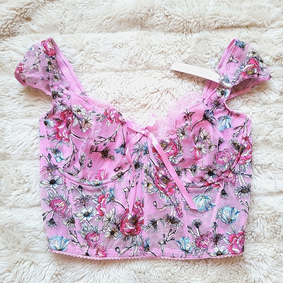 🍒NWT🍒 VS DREAM ANGELS ROMANTIC BRA & PANTY SET - Picture 7 of 11